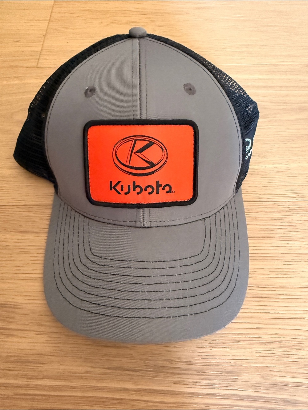 Kubota Grey and Orange Patch Mesh Trucker Hat
